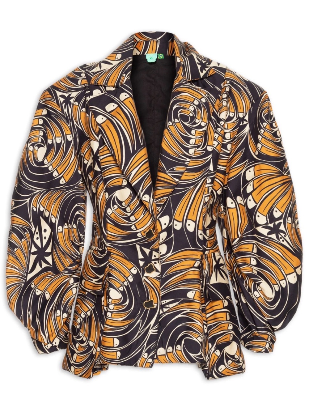 Farm Rio Toucan Print Blazer Artsy Maximalist Statement Tropical Jacket Size XL